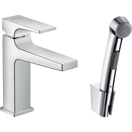Hansgrohe Metropol, baterie lavoar cu manetă cu duș de mână Bidet, crom, HAN-32522000