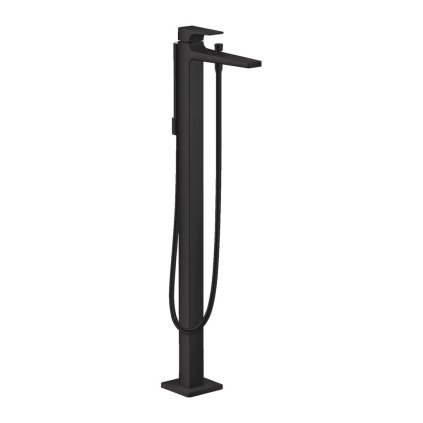Hansgrohe Metropol, baterie de baie pe podea, negru mat, HAN-32532670