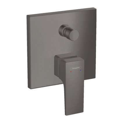 Hansgrohe Metropol, baterie de baie ascunsă cu combinație de siguranță, crom negru periat, HAN-32546340