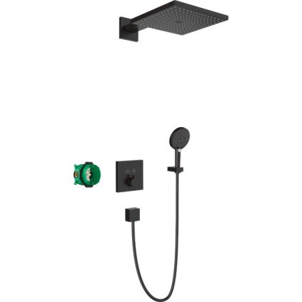 483926 hansgrohe raindance e sprchovy system pre podomietkovu instalaciu s termostatom select matna cierna han 27939670