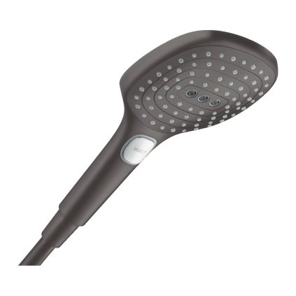 Hansgrohe Raindance Select E, duș de mână 120 3jet, crom negru periat, HAN-26520340