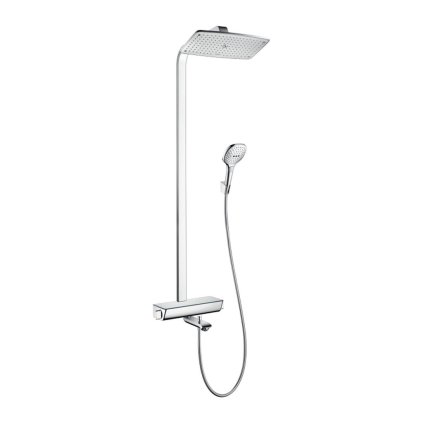480062 hansgrohe raindance select e showerpipe 360 1jet s vanovym termostatom biela chromova han 27113400