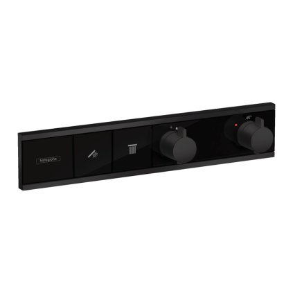 Hansgrohe RainSelect, robinet ascuns pentru 2 aparate, negru mat, HAN-15380670