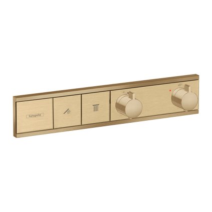 Hansgrohe RainSelect, robinet ascuns pentru 2 aparate, bronz periat, HAN-15380140