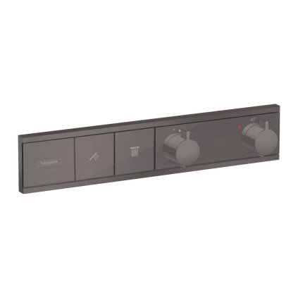 Hansgrohe RainSelect, robinet ascuns pentru 2 aparate, crom negru periat, HAN-15380340