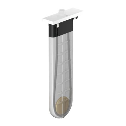 Hansgrohe sBox, manșon de duș extras cu furtun, pentru montare pe marginea căzii, pătrat, alb mat, HAN-28010700