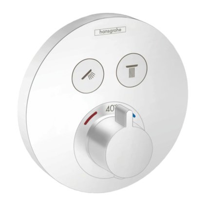 249683 hansgrohe shower select termostaticka bateria pod omietku na 2 spotrebice matna biela han 15743700