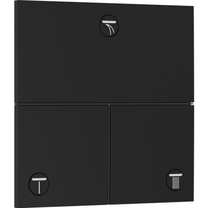 Hansgrohe ShowerSelect Comfort E, supapă ascunsă pentru 3 aparate, negru mat, HAN-15573670
