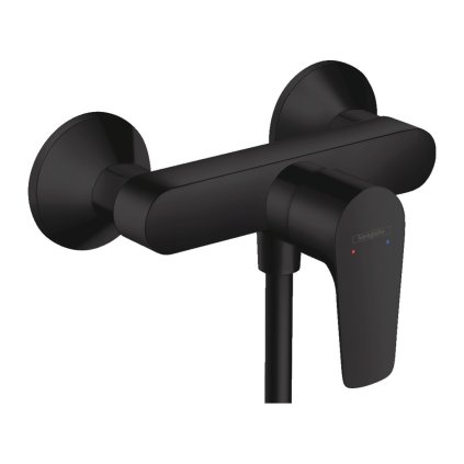 Hansgrohe Talis E, baterie de duș cu manetă de perete, negru mat, HAN-71760670