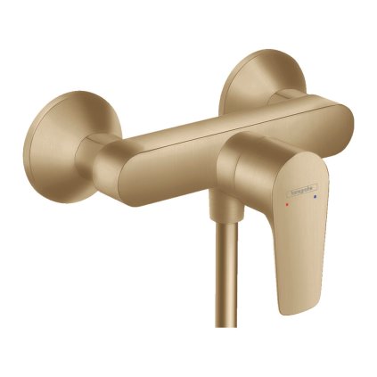 Hansgrohe Talis E, baterie de duș cu manetă de perete, bronz periat, HAN-71760140