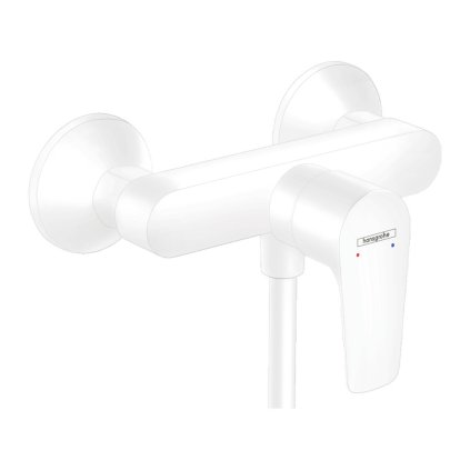 Hansgrohe Talis E, baterie de duș de perete, alb mat, HAN-71760700