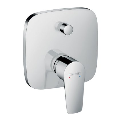 Hansgrohe Talis E, baterie de baie cu manetă ascunsă cu comutator pentru 2 corpuri, crom, HAN-71745000