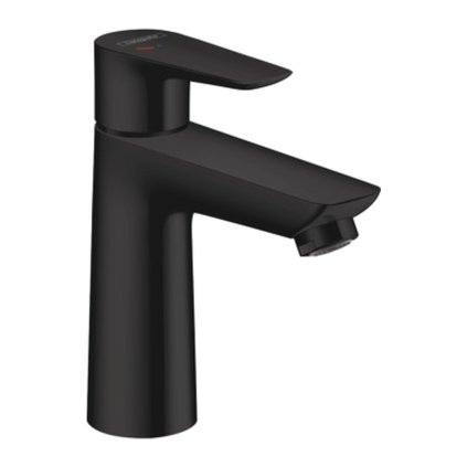 Hansgrohe Talis E, baterie lavoar 110 fără garnitură, CoolStart, negru mat, HAN-71714670