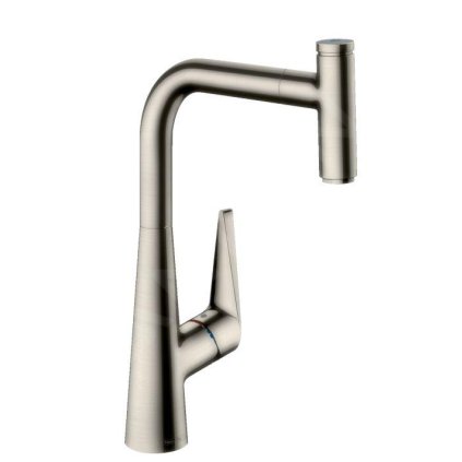 Hansgrohe Talis Select M51, robinet pentru chiuveta M5115-H300 cu spray extractibil, sBOX, aspect otel inoxidabil, HAN-73853800