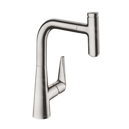 Hansgrohe Talis Select M51, baterie pentru chiuvetă cu capăt extras, aspect oțel inoxidabil, HAN-72822800