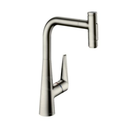 Hansgrohe Talis Select M51, baterie pentru chiuvetă cu robinet extractibil, aspect oțel inoxidabil, HAN-72823800