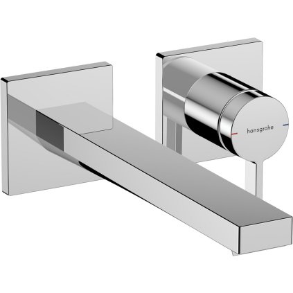 Hansgrohe Tecturis E, baterie lavoar cu pârghie EcoSmart+ sub tencuială cu gura de scurgere 225 mm, crom, HAN-73051000