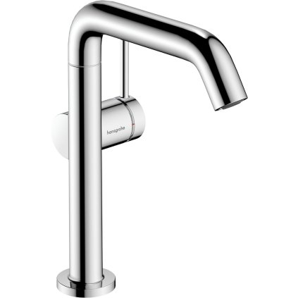 Hansgrohe Tecturis S, baterie lavoar cu manetă 210 Fine CoolStart EcoSmart+ cu pipă pivotantă și garnitură, crom, HAN-73360000