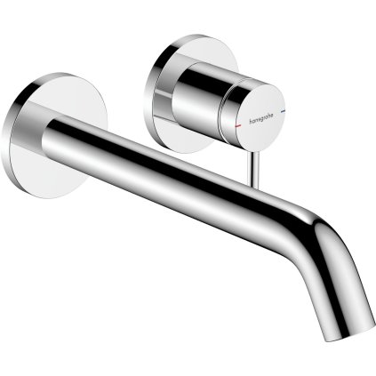 Hansgrohe Tecturis S, baterie lavoar cu pârghie EcoSmart+ sub tencuială cu gura de scurgere 225 mm, crom, HAN-73351000