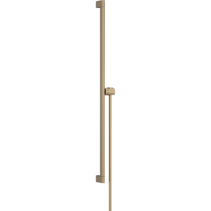 Hansgrohe Unica, tijă de duș S Puro 900 mm cu suport glisant ușor și furtun de duș, bronz periat, HAN-24405140