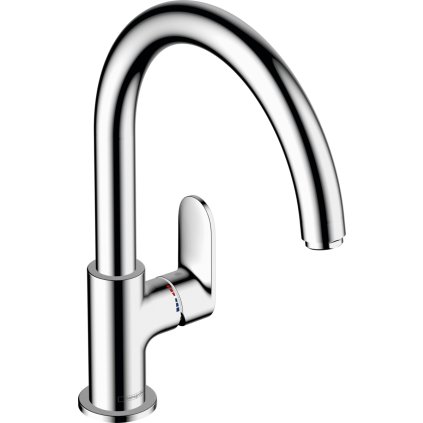 Hansgrohe Vernis Blend M35, baterie de bucătărie 210 cu duză pivotantă, crom, HAN-71870000