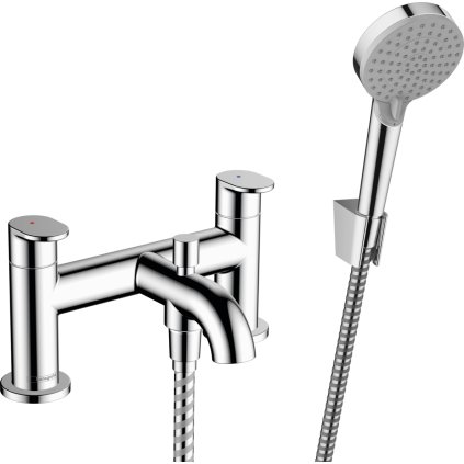 Hansgrohe Vernis Blend, baterie baie cu accesorii, montaj cu 2 orificii, crom, HAN-71461000