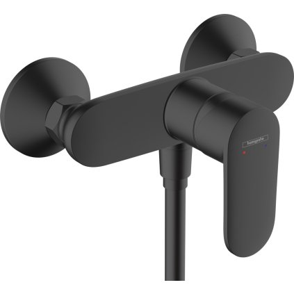 Hansgrohe Vernis Blend, robinet de duș montat pe perete, negru mat, HAN-71640670