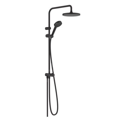 Hansgrohe Vernis Blend, set de duș Showerpipe 200 Reno, negru mat, HAN-26272670