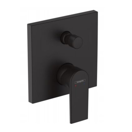 Hansgrohe Vernis Saphe, baterie cadă/duș ascuns, 2 ieșiri, negru mat, HAN-71468670