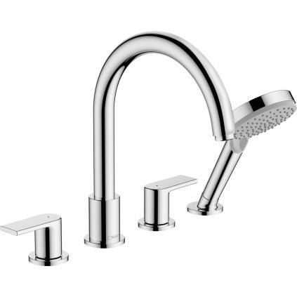 Hansgrohe Vernis Shape, baterie baie, montaj cu 4 orificii, crom, HAN-71459000