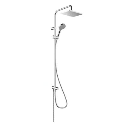 Hansgrohe Vernis Shape, set de dus Showerpipe 230 Reno, EcoSmart, crom, HAN-26289000