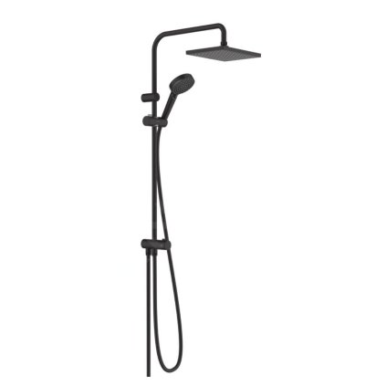 Hansgrohe Vernis Shape, set de duș Showerpipe 230 Reno, negru mat, HAN-26282670