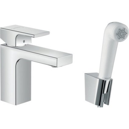 Hansgrohe Vernis Shape, baterie lavoar 100 cu duș de mână Bidet, crom, HAN-71216000