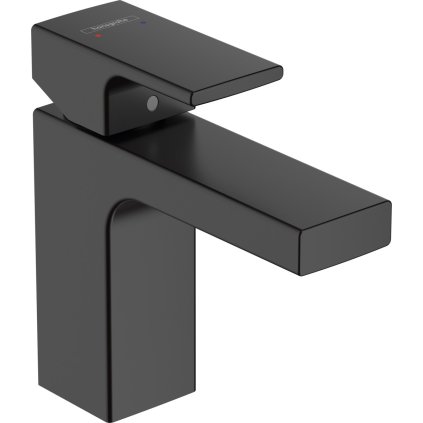 Hansgrohe Vernis Shape, baterie lavoar cu priză, EcoSmart, negru mat, HAN-71561670