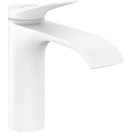 Hansgrohe Vivenis, baterie lavoar 110, cu evacuare, EcoSmart, alb mat, HAN-75020700