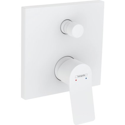 Hansgrohe Vivenis, robinet de baie ascuns, 2 ieșiri, alb mat, HAN-75415700