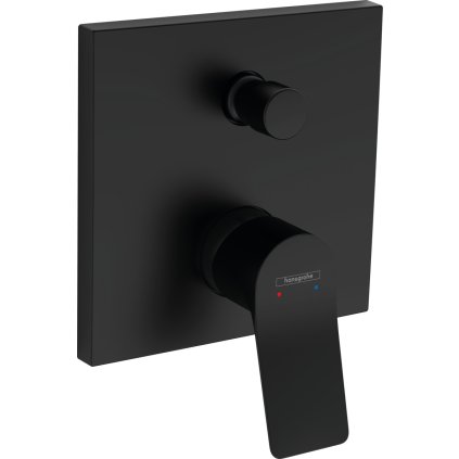 Hansgrohe Vivenis, robinet de baie ascuns, 2 ieșiri, negru mat, HAN-75415670