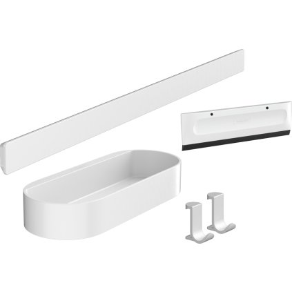 Hansgrohe WallStoris, set de dus, alb mat, HAN-27967700
