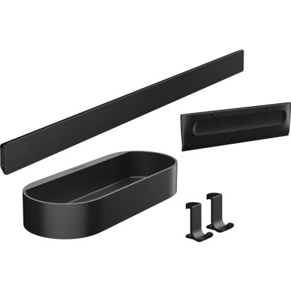 Hansgrohe WallStoris, set de dus, negru mat, HAN-27967670