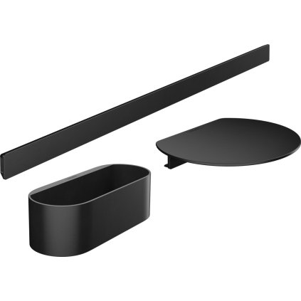 Hansgrohe WallStoris, set de baie, negru mat, HAN-27966670