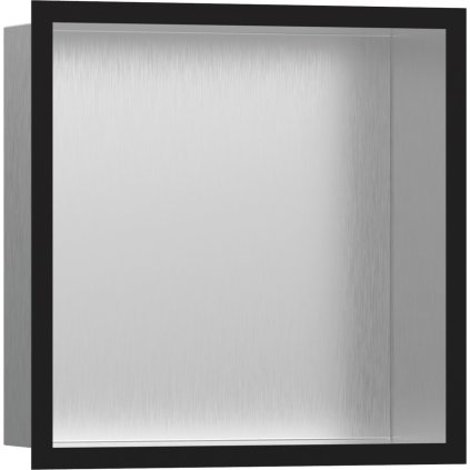 484346 hansgrohe xtrastoris individual vyklenok do steny kartacovana nerezova ocel s designovym ramom 300x300x100mm cierna matna han 56097670