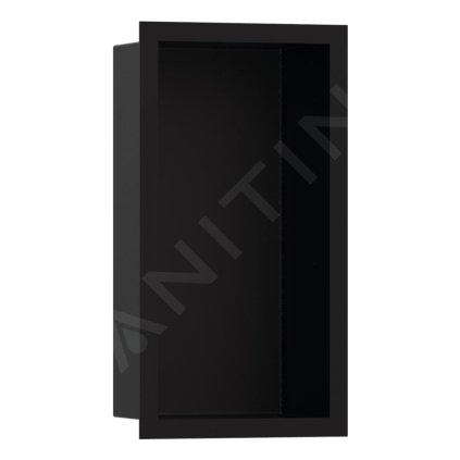 Hansgrohe XtraStoris Individual, nișă de perete cu cadru de design, 300x150x100 mm, negru mat, HAN-56095670
