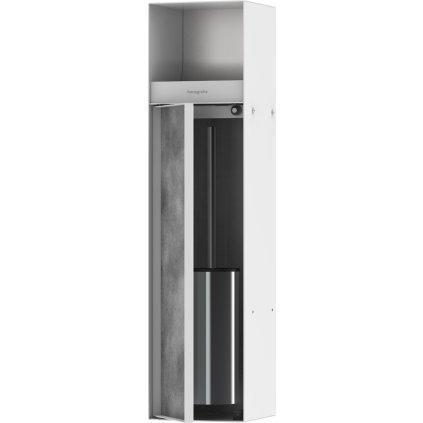 487697 hansgrohe xtrastoris rock wc kefa na zabudovanie s drziakom na toaletny papier biela matna han 56062700
