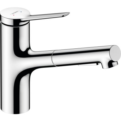 Hansgrohe Zesis M33, robinet de bucătărie cu pârghie 150, duș extensibil, 2jet, sBox, crom, HAN-74821000
