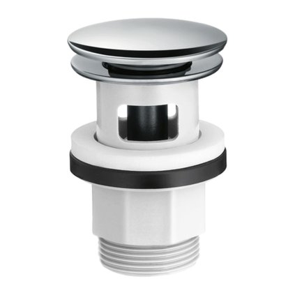 Hansgrohe, Set de gunoi Push-Open pentru baterii de lavoar și bideu, crom, HAN-50105000