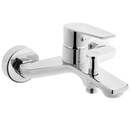 Invena Dokos, baterie pentru cada, crom, INV-BW-19-001-V