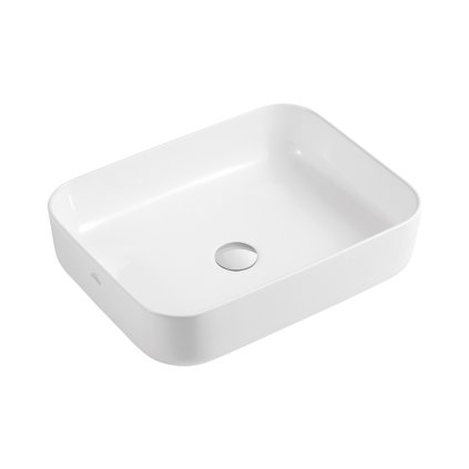 Invena Florina, chiuveta ceramica 51x40x13 cm, alb, INV-CE-40-001-C