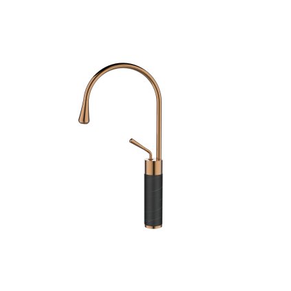 Invena Gabro, baterie chiuveta inalta, negru-cupru, INV-BU-33-W14-V