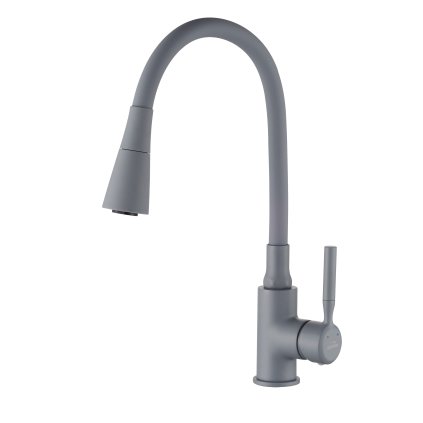 Invena Hula, baterie chiuveta inalta 2 functii, gri, INV-BZ-85-P05-L