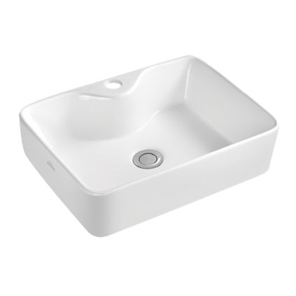 Invena Patras, chiuveta blat 49x38x13 cm, alb, INV-CE-46-001-W